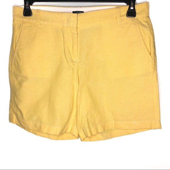 J. Crew Pants - J. Crew city fit yellow preppy chino shorts
